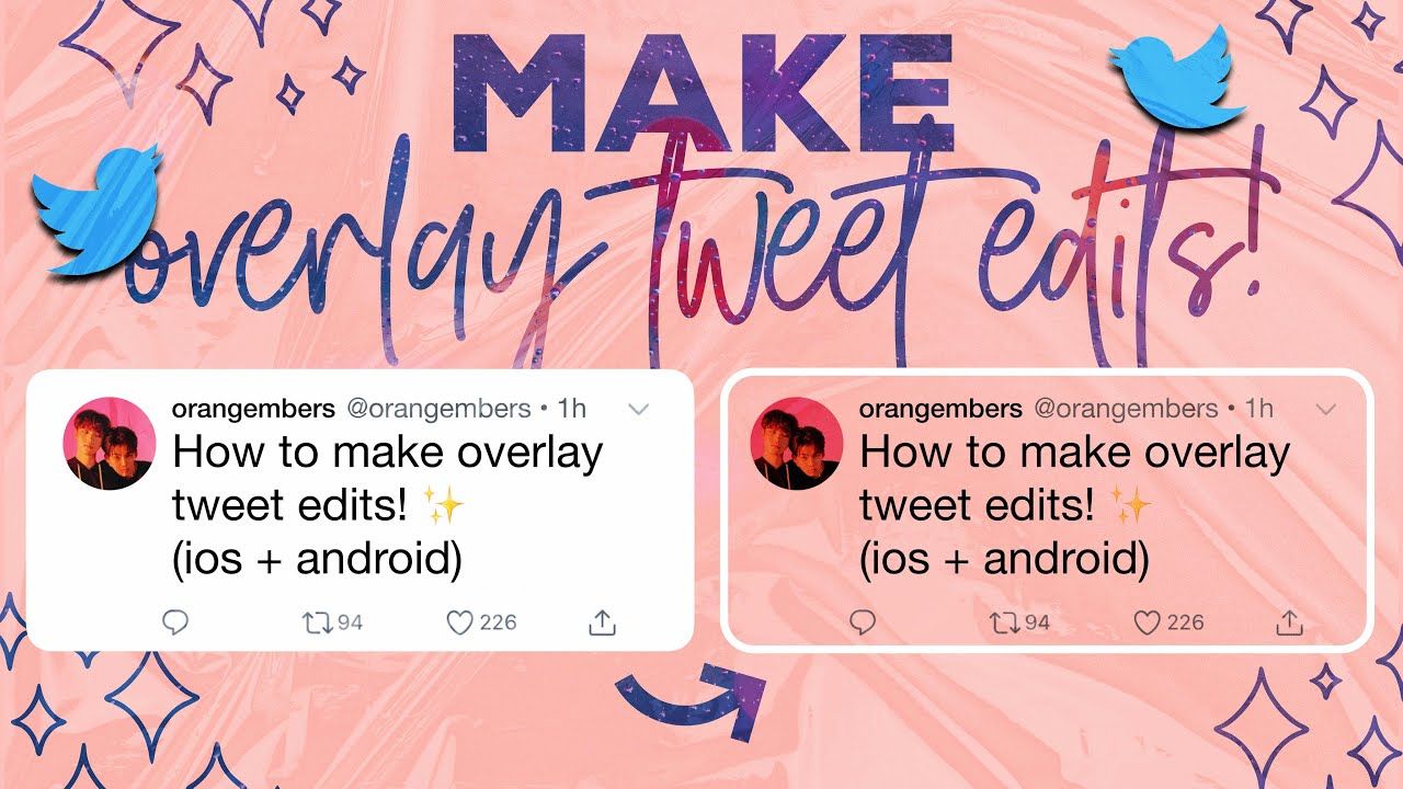 Create Twitter Overlay Video Effect shotcut video editor free android video maker