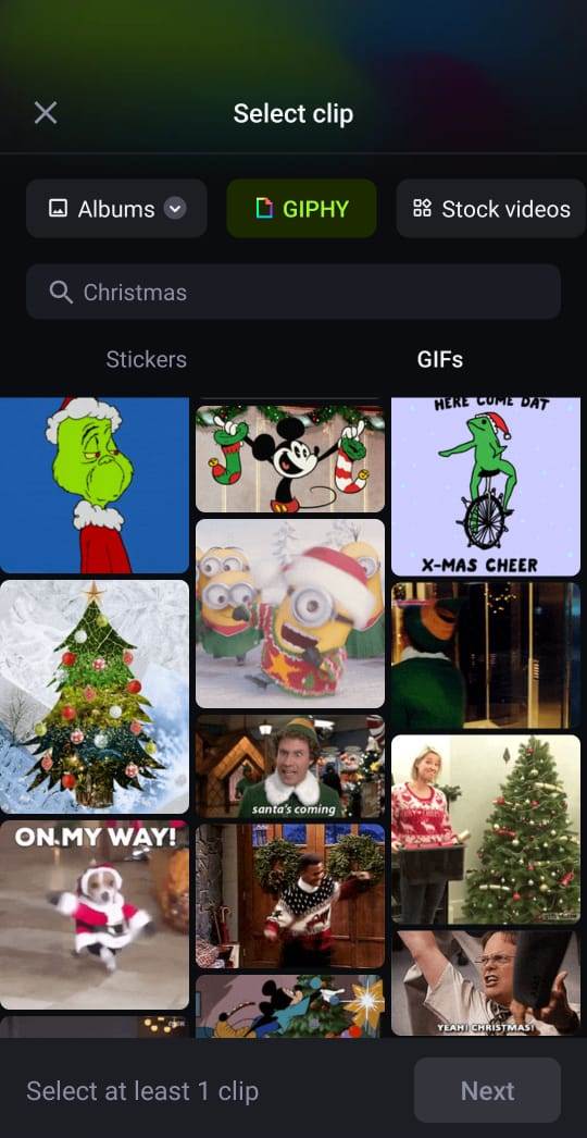 add short clips to video Christmas free stock video