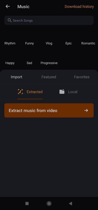 extract music from video add music to video