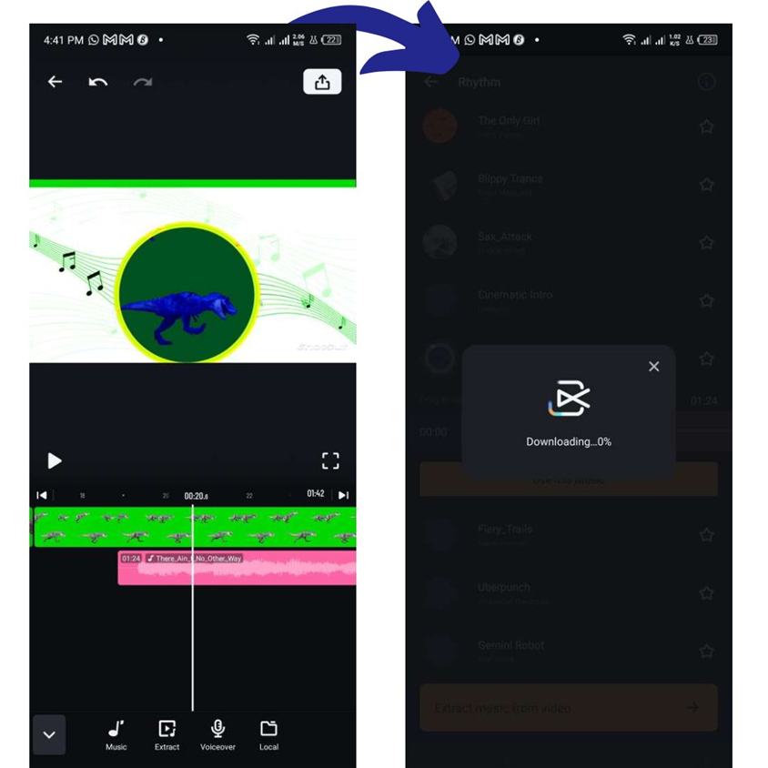 Add music to tiktok using video editor