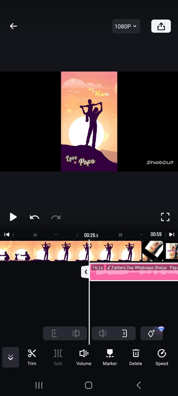 make a heartfelt Father's Day Video with Shotcut Free video editing app