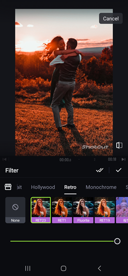 how to add retro effect to video