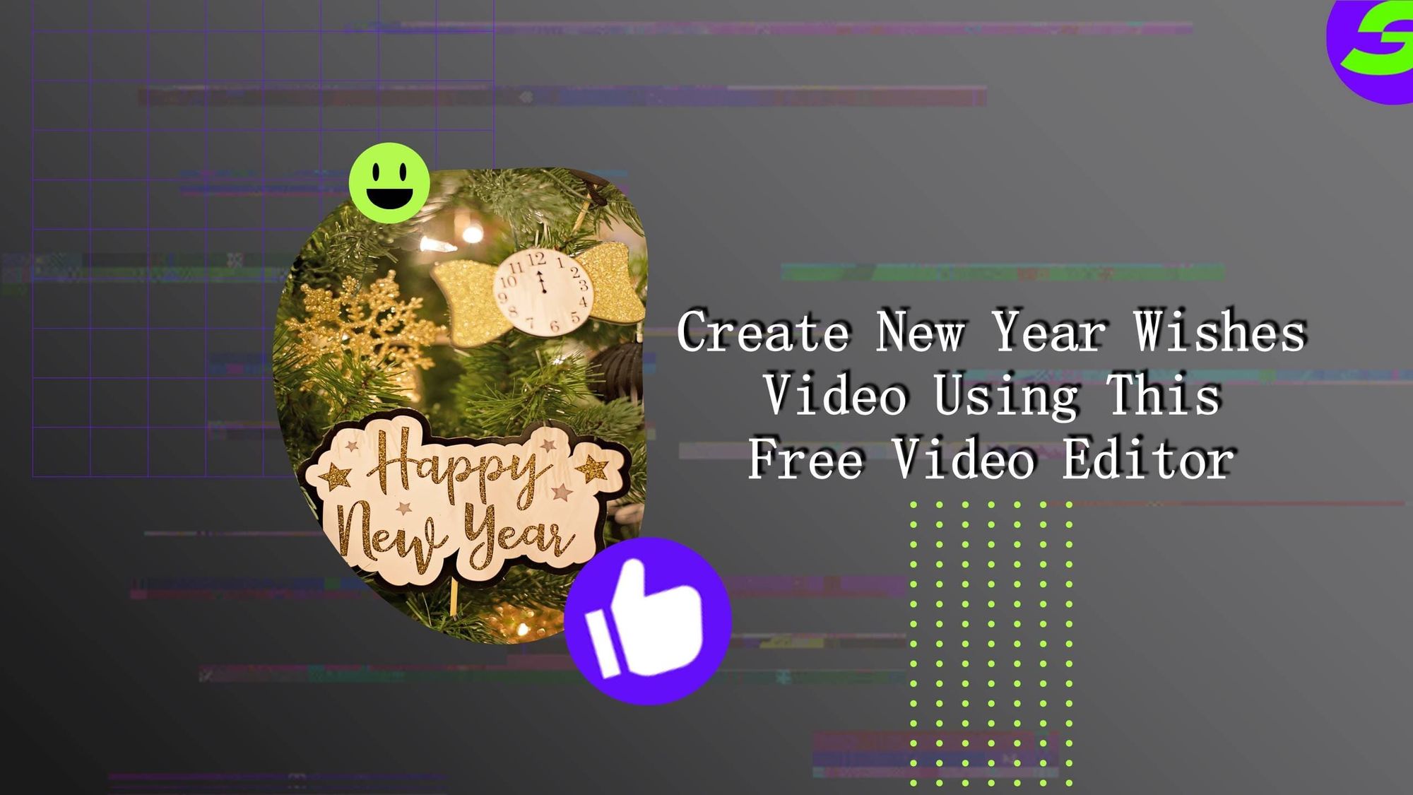 New Year Greetings Video using ShotCut Free Video Editor for Android