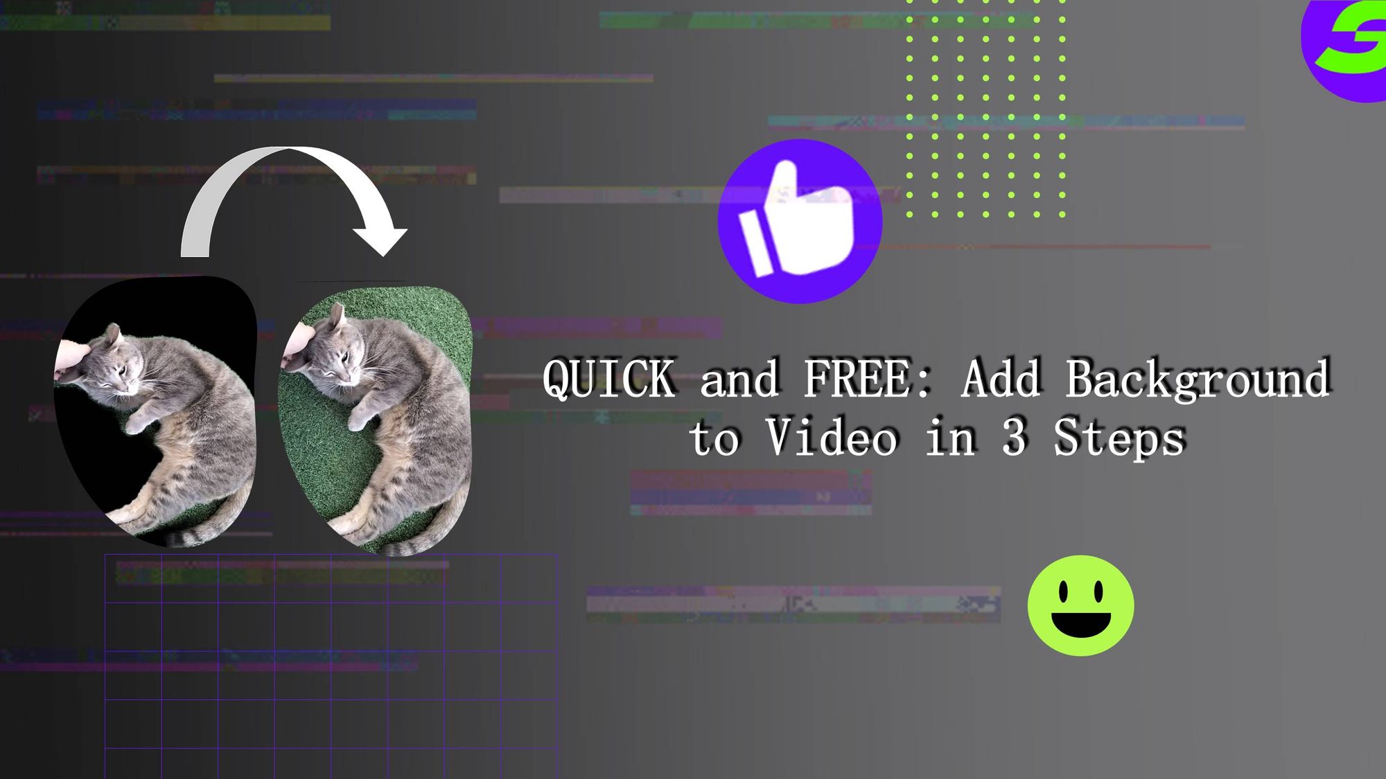 Add  background to your video with ShotCut's free video editor now.