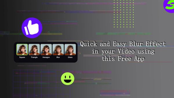 ShotCut Free Video Editor's Blur Effect Feature